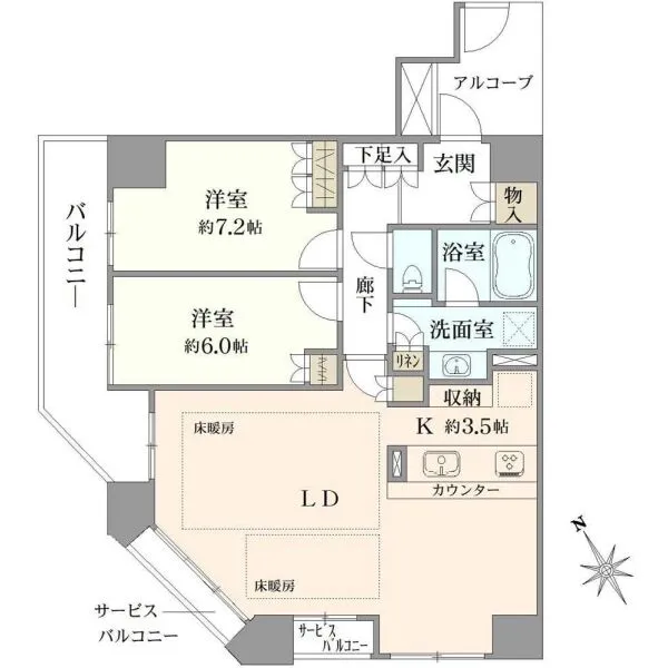 エアリス市川 間取図