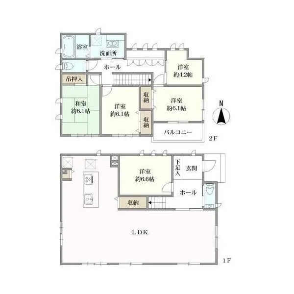 芦屋市涼風町 間取り図