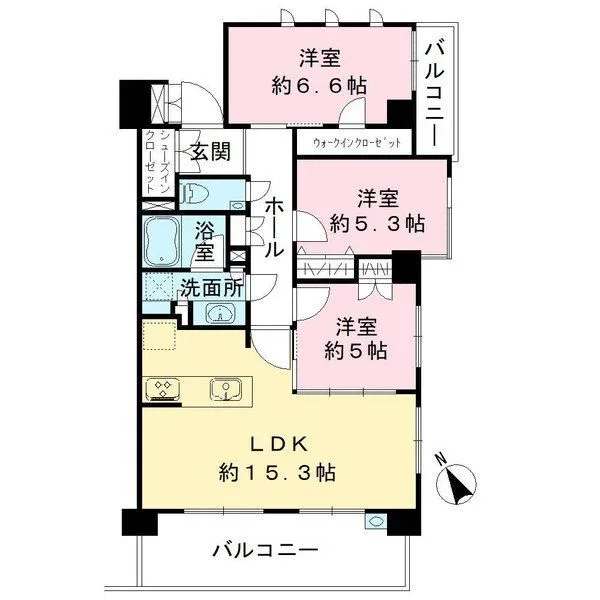 ロワール千歳烏山 間取図