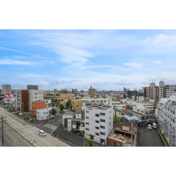 アクアディア内田橋 東向きバルコニーからの眺望