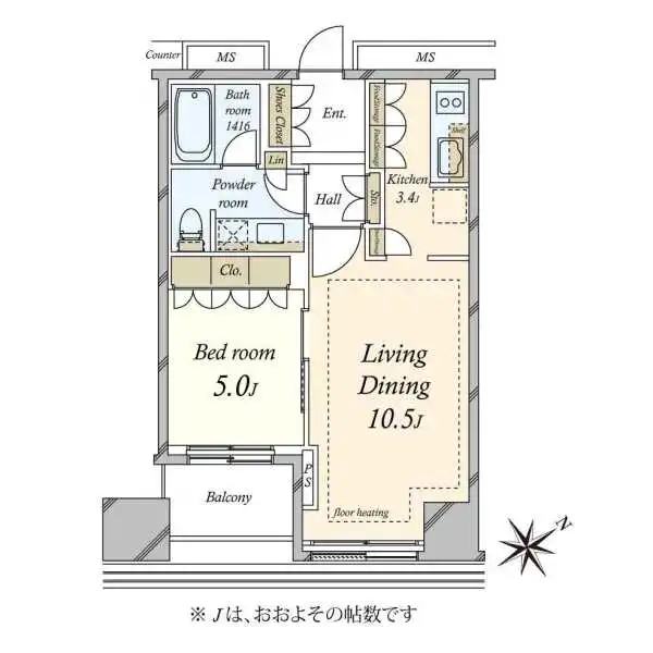 プラウドタワー二子玉川 間取図