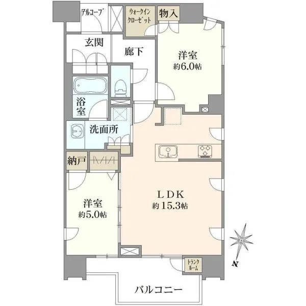 プラウド大泉学園ステーションフロント 間取図