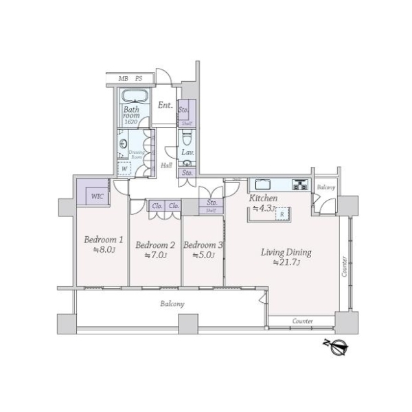 東京レジデンス 間取図