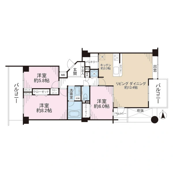 ステージ山手台サウス一番館 間取図