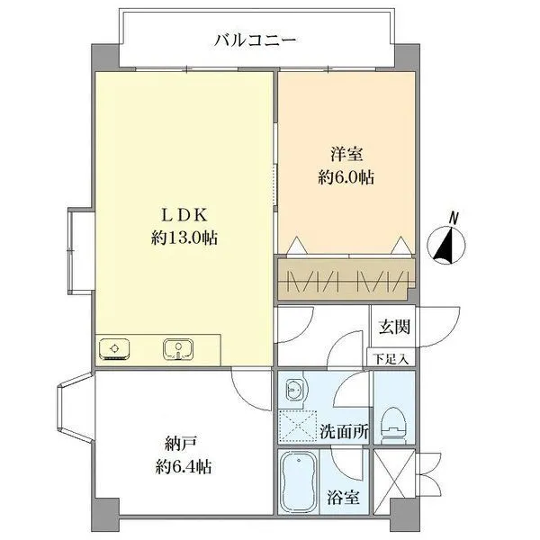 サンヴィラ六甲道パートＩＩ 間取図