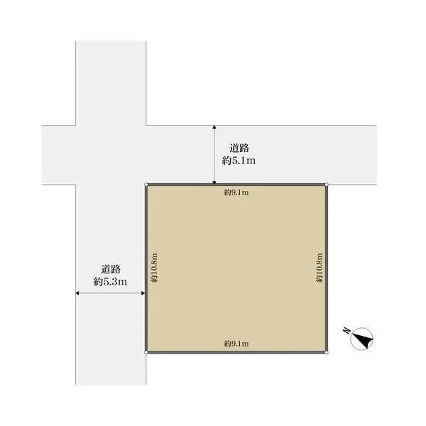 大田区東六郷1丁目 区画図
