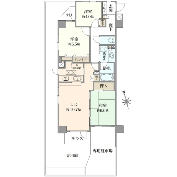 ヴィルヌーブ尾久 間取図