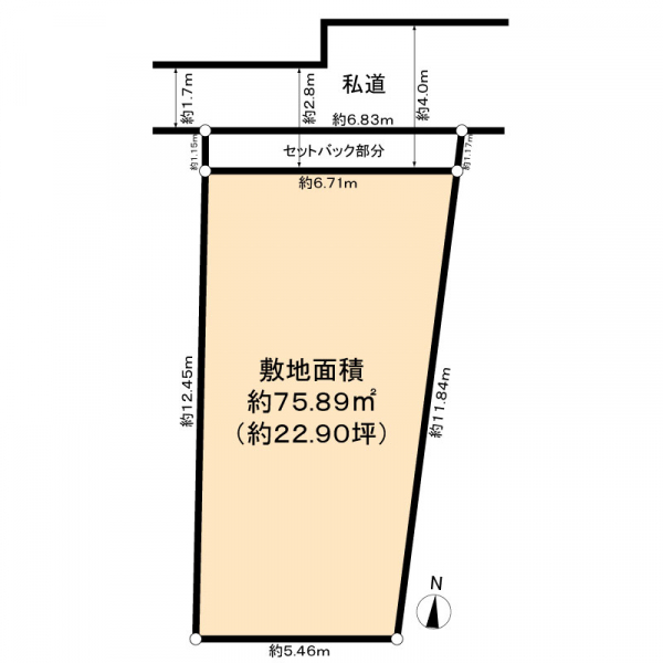 中野区大和町２丁目 区画図