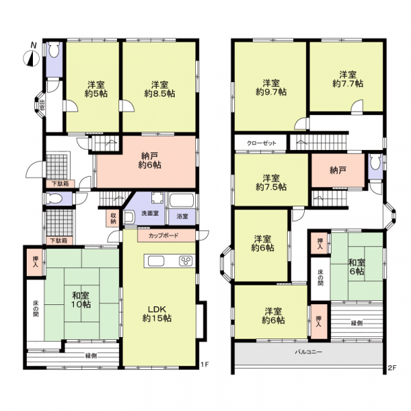 長久手市氏神前 間取図