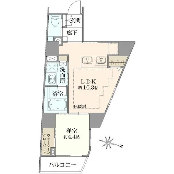 ヴァースクレイシアIDZ芦花公園 間取図