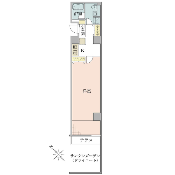 ミディアススカイコート赤坂 間取図