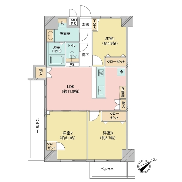 ニックハイム柏 間取図