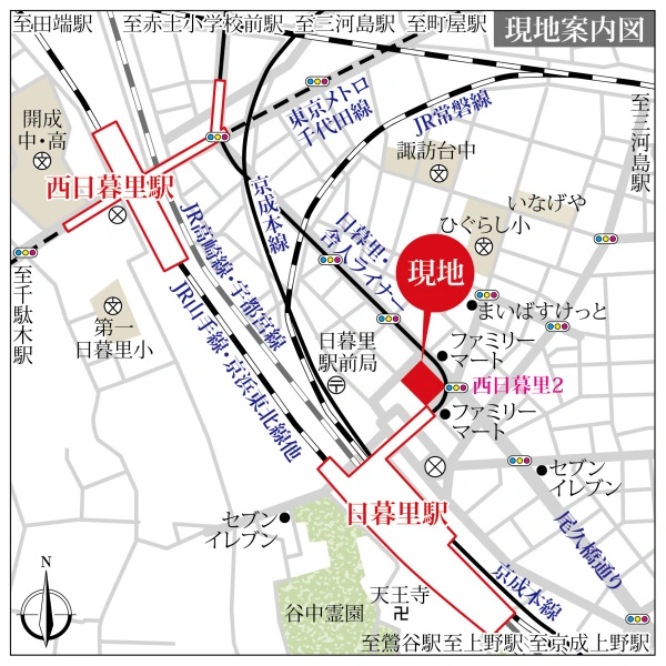 ステーションガーデンタワー 現地案内図