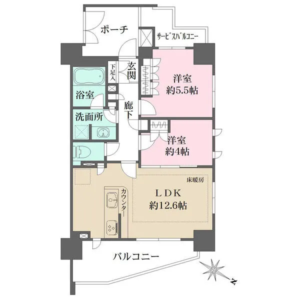 リビオ北品川 間取図