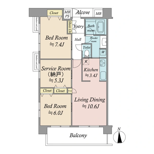 グーディッシュ船堀 間取図
