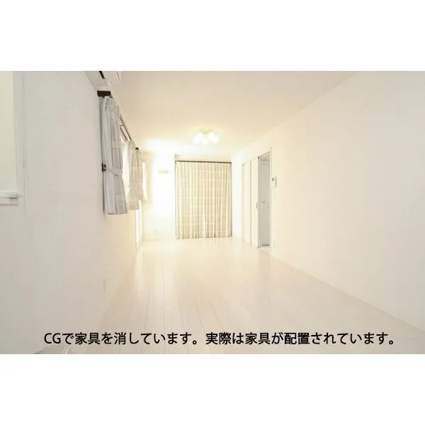 荒川区町屋７丁目 2階リビングは2面採光で、明るく広々としております。※CGにより家具消し加工をしております。