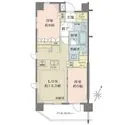サンクレイドル目黒林試の森 53.11m2の2LDK＋WIC＋SC
