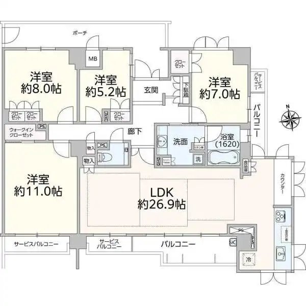 プレミスト東山東明町 間取図