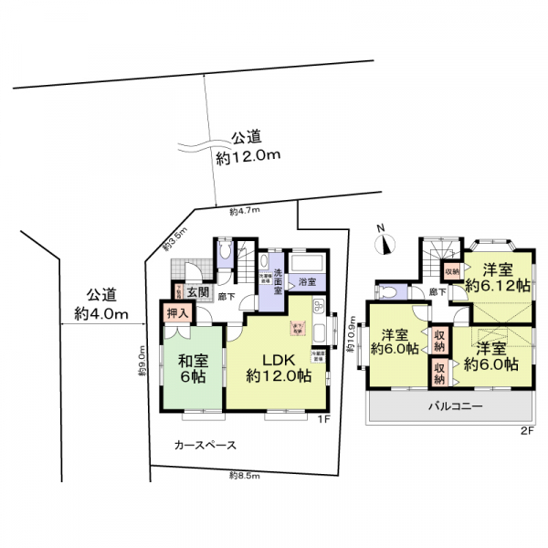 さいたま市北区別所町 間取図