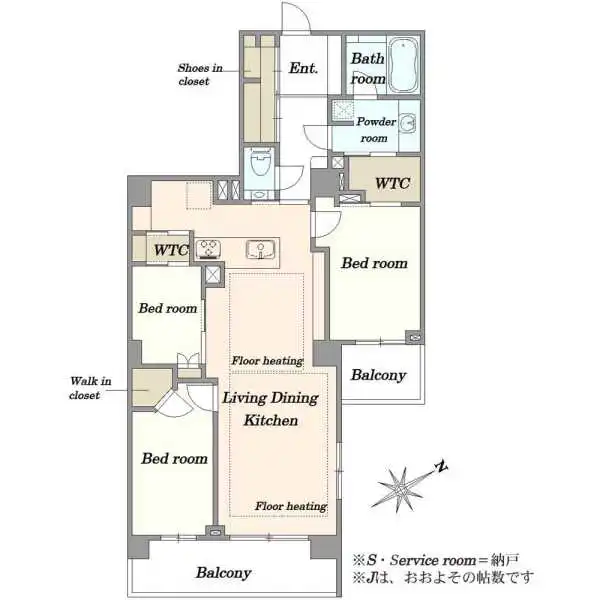 パークコート神楽坂 間取図