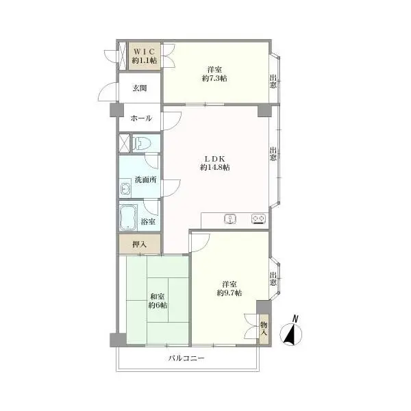 メゾンドール石川台 間取図