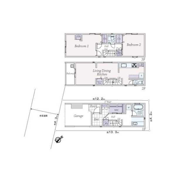 横浜市鶴見区矢向４丁目 間取図