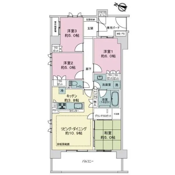 ライオンズグラマシーハウス 間取図