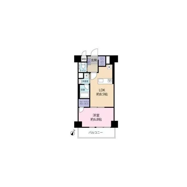 シティハイツ大井町 間取図