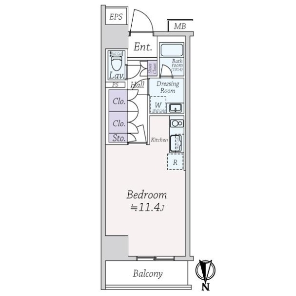 デュオステージ新高円寺 間取図