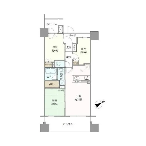 ナイスアーバン中野坂上 間取図