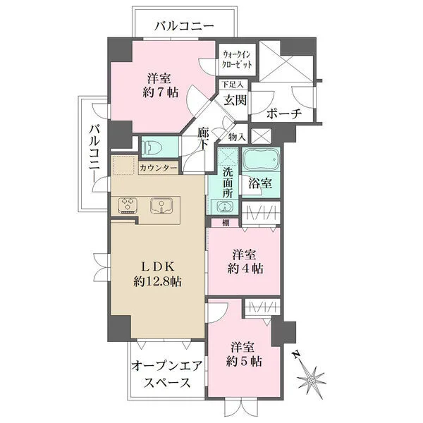 グランシティ上池台 間取図