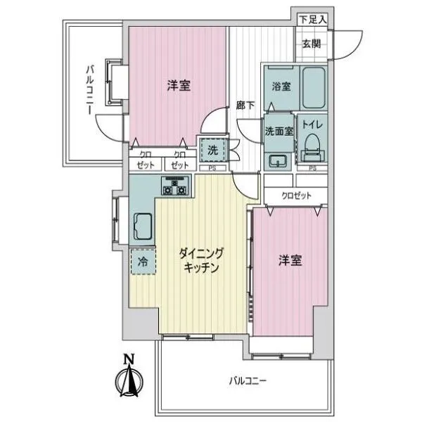 ダイアパレス田端 間取図