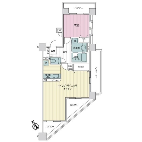 モリス千住曙町 間取図