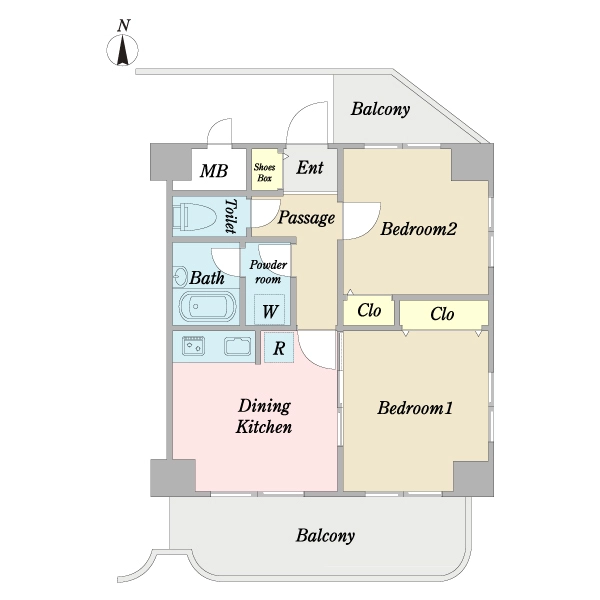 ライオンズマンション門前仲町第６ 間取図
