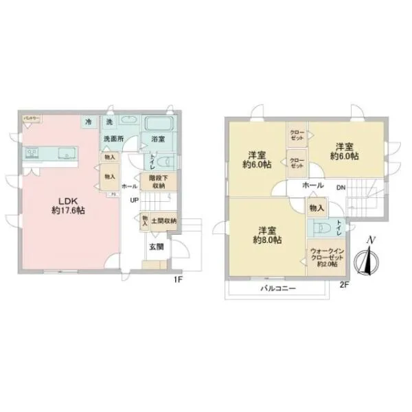 草加市草加４丁目 間取り図