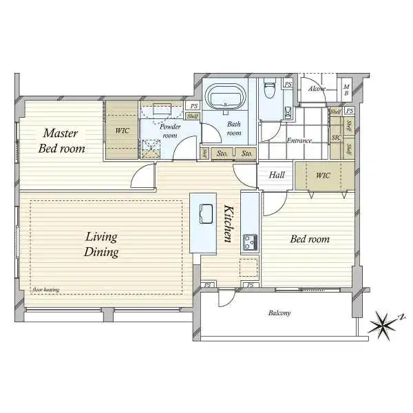 ディアナコート上原 間取図