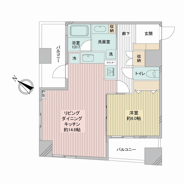 サンウッド品川天王洲タワー 間取図