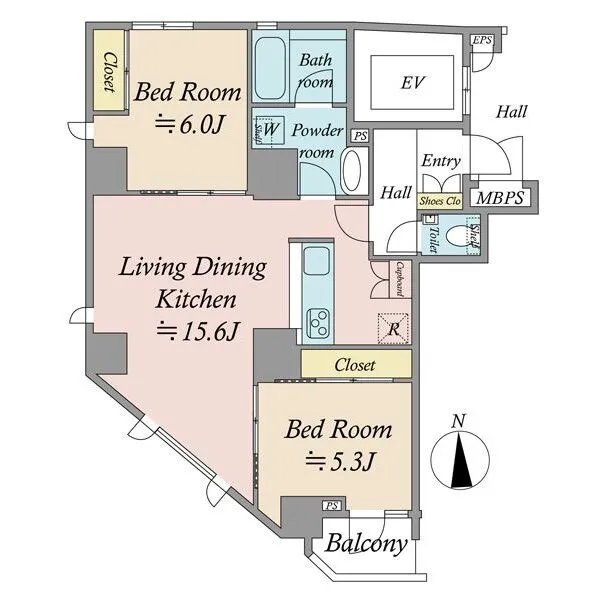 アクタージュ新御徒町 間取図