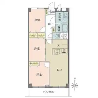 各部屋に収納があり、収納力が豊富。