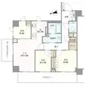 アトラス白金台レジデンス 間取図