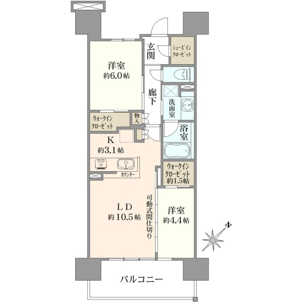 ソライエグラン流山おおたかの森シーズンスクエアディライトコート 間取図