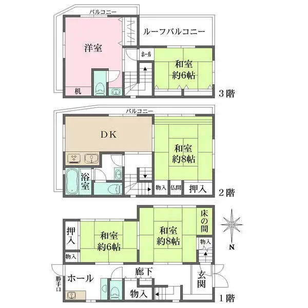 港区高輪２丁目 間取図