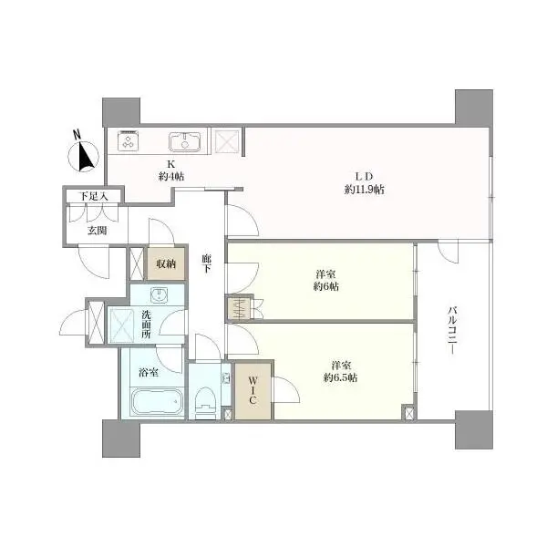 グレンパーク駒場 間取図