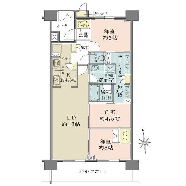 ザ・パークハウス津田沼前原ガーデン 間取図