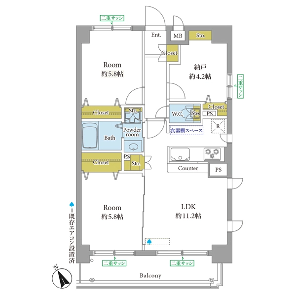 サンステージ吉祥寺 間取図