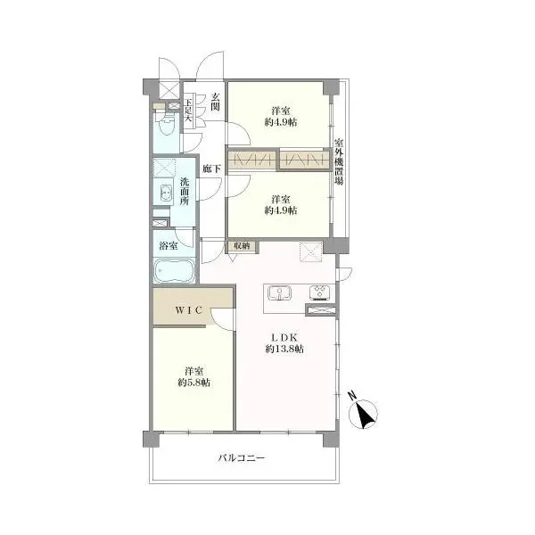 セザール北赤羽 間取図