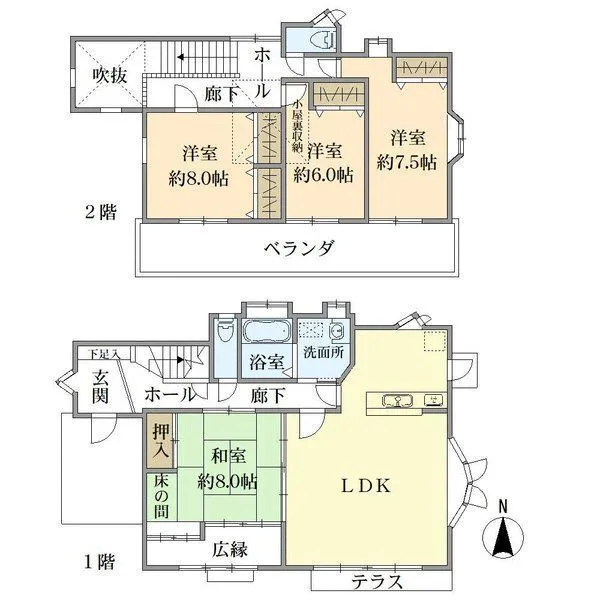 さいたま市緑区大字三室 間取図(平面図)