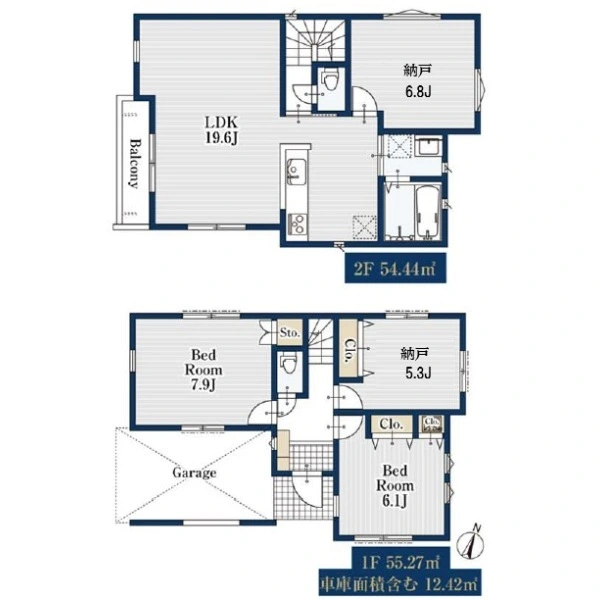 中野区沼袋２丁目 間取図