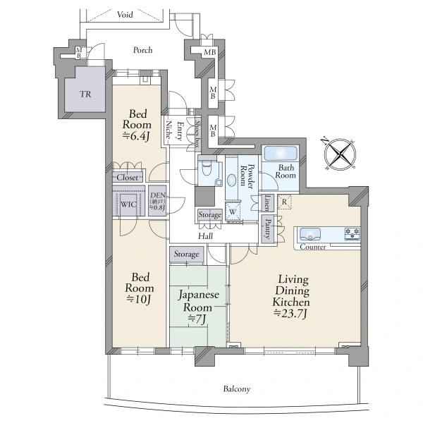 アイムふじみ野タワ−西館 間取図