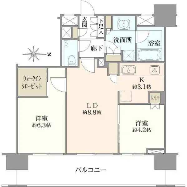 アトラス深川住吉 間取図